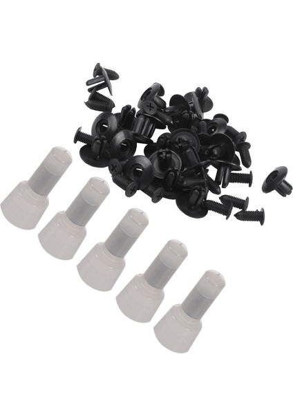 25 Adet Plastik Itme Tampon Çamurluk Kapı Perçinleri Klips 8mm Delik Siyah ve 100PCS Naylon Kapalı Uç Yalıtımlı Konektörler Tel Kıvrım Terminali 16-14 Awg (Yurt Dışından) indirimleri