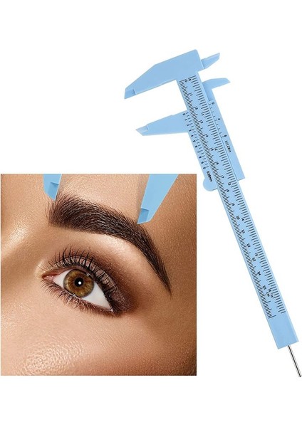 5pcs Kaş Ölçüm Cetveli Kaş Hareketli Cetvel Ölçüm Aracı Vernier Caliper Öğrenci Ofisi Için Çift Ölçekli Cetvel (Yurt Dışından) fiyatları