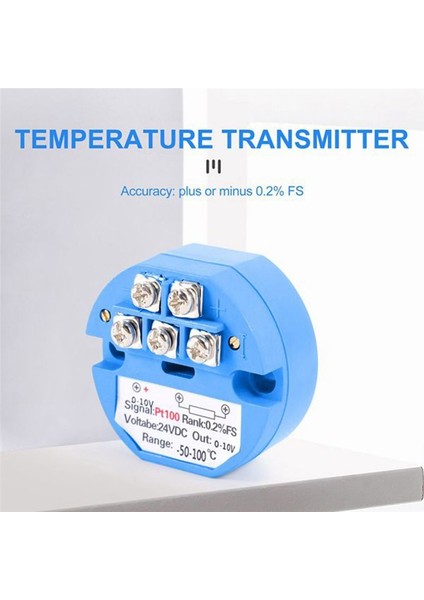 10PCS Rtd PT100 Sıcaklık Verici DC24V Eksi 50 - 100 Derece Çıktı 0-10V (Yurt Dışından) fiyatları