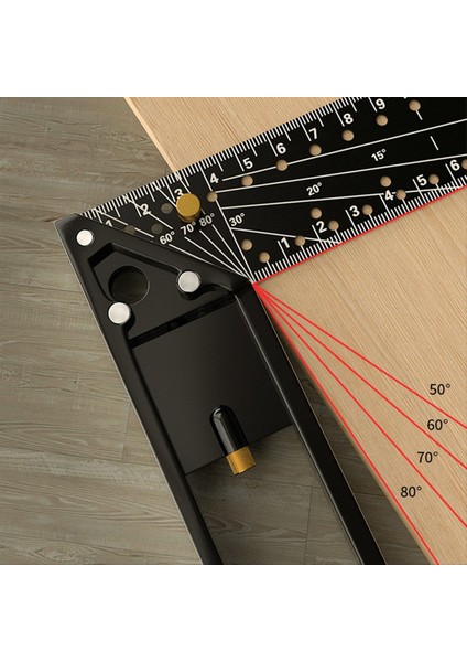 2pcs Hassas Ölçüm Için Ahşap Işi Square Cetveli 45/90 Derece Çok Fonksiyonlu Gösterge Açısı Cetvel Için Kare Cetvel (Yurt Dışından) indirimleri