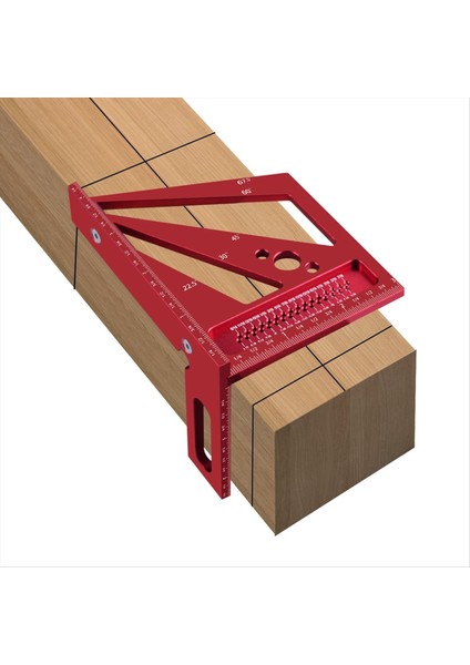 Ahşap Işleme Ölçüm Cetveli 22 5/30/45/60/67 5 Degree Square Cetvel Restantı Mühendis Carpenter Çizim-Kırmızı Inç Için (Yurt Dışından) fırsatları
