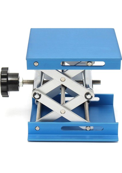 2pcs 4 Inç Alüminyum Alaşım Laboratuvar Jak Makas Asansör Platformu / Katlanabilir Kaldırma Masası Pedi Lik Kontrolü (Yurt Dışından) indirimleri