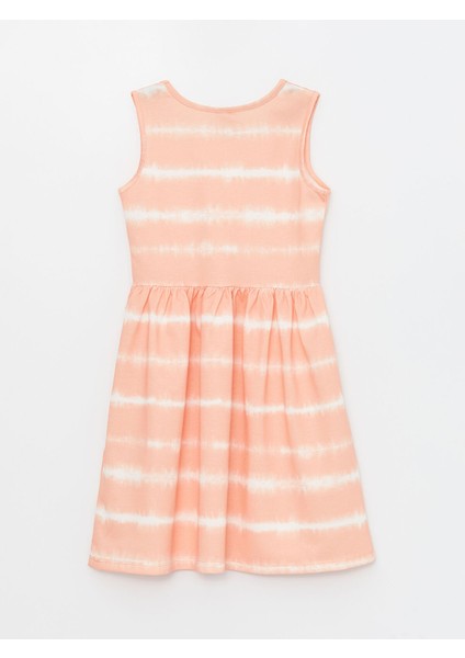 Yeni Sezon Bisiklet Yaka Batik Desenli Kız Çocuk Elbise indirimleri