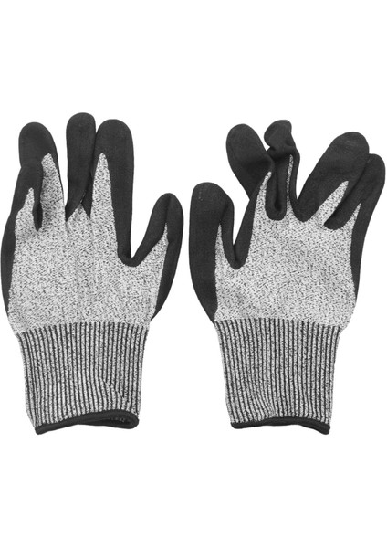 Seviye 5 Kesim Dayanıklı Eldivenler 3D Konfor Streç Uyum Dayanıklı Güç Kavrama Köpük Nitril Akıllı Touch Gri 2 Çift (L) (Yurt Dışından) indirimleri