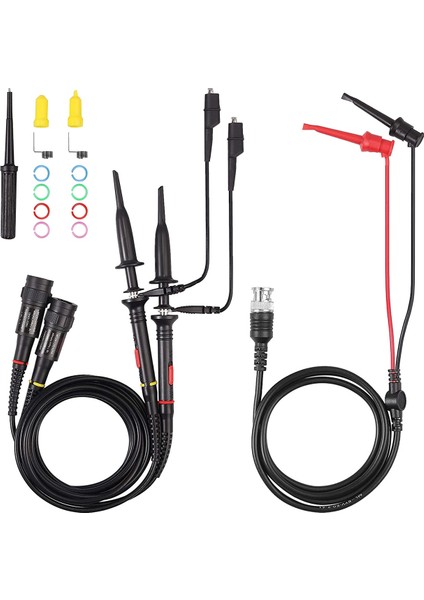 Aksesuarlı P2200 Osiloskop Probu 200MHZ Osiloskop Klips Probları 1x 10X Bnc Mini Grabber Test Kue (Yurt Dışından)