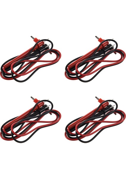 4 Çift 4mm Muz Fiş Multimetreler Metre Prob Testi 26 Inç Uzunluğunda (Yurt Dışından)