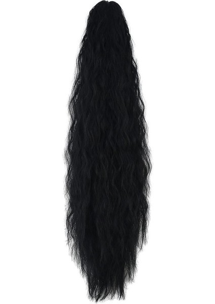 Tokalı Kabarık Dalgalı At Kuyruğu / Siyah fırsatları