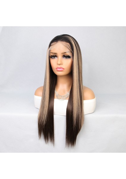 Kahverengi Balköpüğü Işıltılı Fiber Sentetik Düz Tül Peruk fırsatları