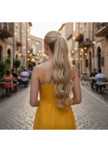 Tokalı Dalgalı At Kuyruğu / Kumral Beyaz Platin Röfleli