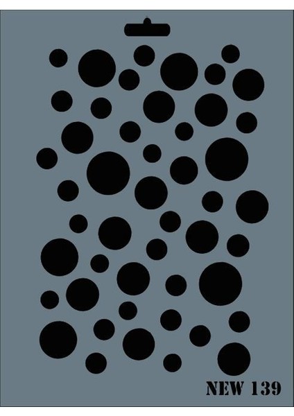 Rich New Seri N-139 Stencil 35X25 cm