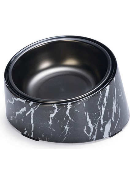 Yzlal Beeztees Dbl Kedi Mama Su Kabı, Paslanmaz Çelik, Siyah Mermer Görünümlü, 14,5x3,3x7,6cm, 160ML fiyatları