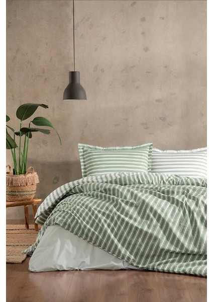 Özdilek Çift Kişilik Ranforce Nev Takımı Trioline Yeşil