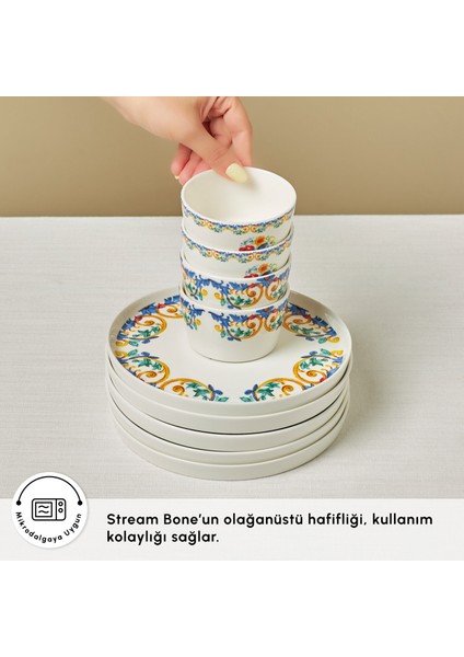 Stream Bone Vita 34 Parça 6 Kişilik Kahvaltı Takımı