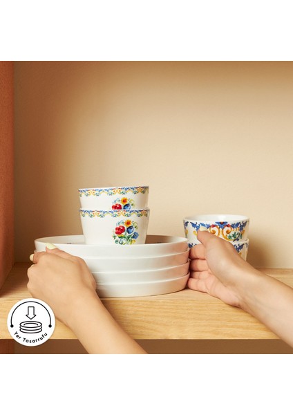 Stream Bone Vita 34 Parça 6 Kişilik Kahvaltı Takımı