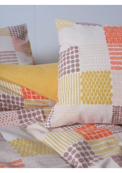 Flanel Nev Takımı Çift Kişilik Palm Hardal fiyatları