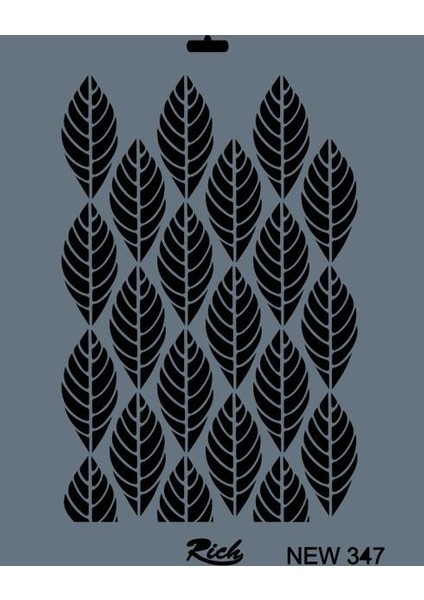 Rich New Seri N-347 Stencil 35X25 cm