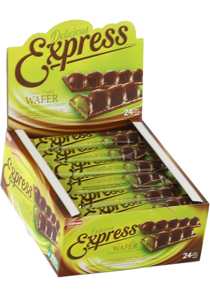 Express Antep Fıstık Aromalı Dolgulu Gofret 30 Gr. 24 Adet (1 Kutu) modelleri