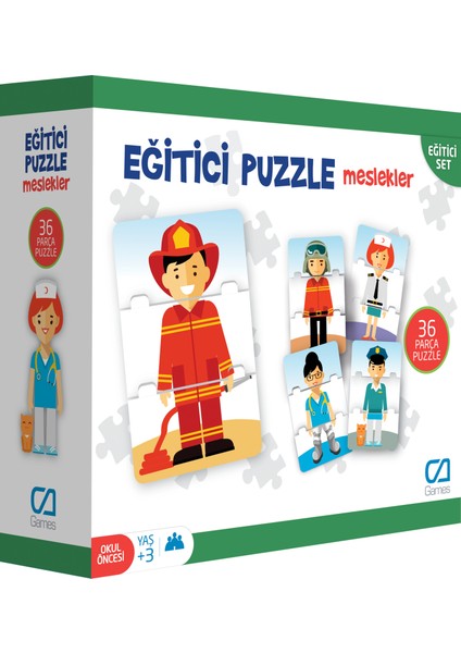 Eğitici Puzzle - Meslekler