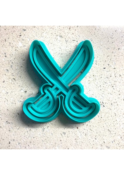 Korsan Temalı Çapraz Kılıç Kurabiye Kalıbı ve Damga Seti | Macera, Denizcilik Partisi | Şeker Hamuru, Kil Şekillendirici indirimleri