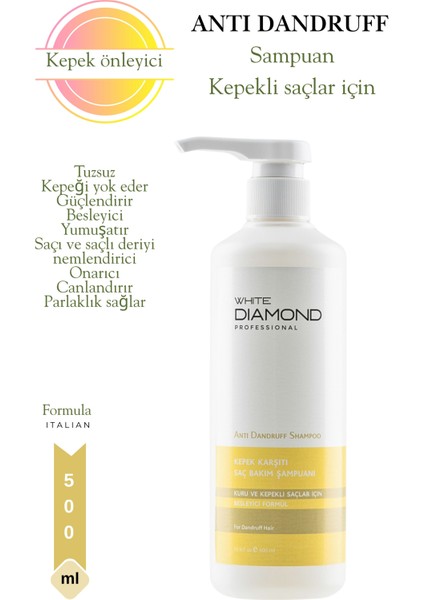 Kepek Önleyici Güçlü Etkili Besleyici Saç Bakım Şampuanı 500 ml