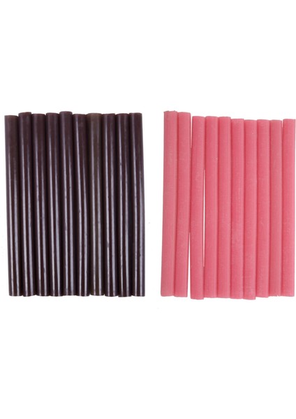 20PCS 100MM x 7mm Yapıştırıcı Sıcak Eriyik Yapıştırıcı Çubukları Sıcak Eriyik Tutkal Tabancası Pembe ile Kahverengi (Yurt Dışından)