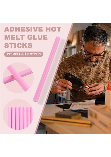 10PCS 100MM x 7mm Yapıştırıcı Sıcak Eriyik Tutkal Çubukları Sıcak Eriyik Tutkal Tabancası Pembesi (Yurt Dışından) indirimleri