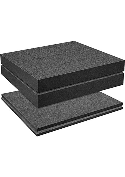 Izgara Köpük Küp Kuaması 2 Adet 400X300X50MM/2 Adet 400X300X10MM Takım Kutusu Kamera Kılıfı Köpük Kılıf Ekleme Araç (Yurt Dışından)