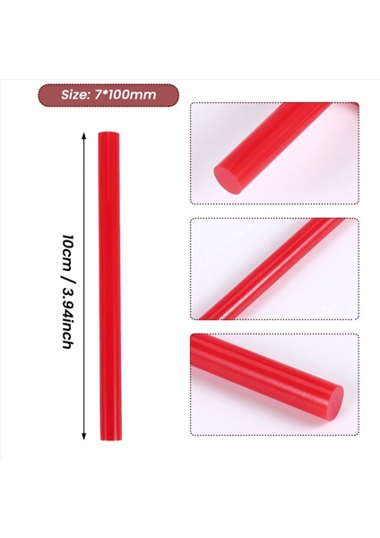 20PCS Kırmızı Sıcak Eriyik Tutkal Tabancası Yapıştırıcı Çubukları Zanaat Modeli Için 7X100MM (Yurt Dışından) fırsatları