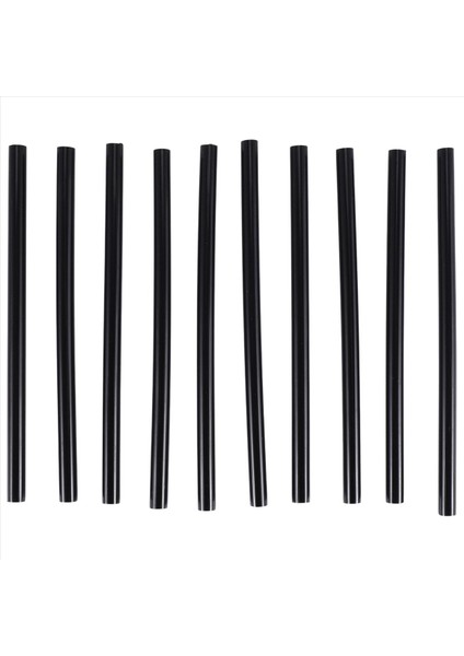 10 Adet Sıcak Eriyik Yapıştırıcı Yapışkan Çubuklar 150X7MM Siyah (Yurt Dışından)