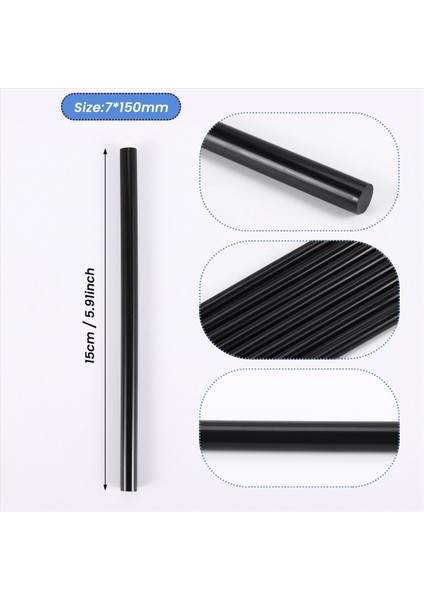 10 Adet Sıcak Eriyik Yapıştırıcı Yapışkan Çubuklar 150X7MM Siyah (Yurt Dışından) fırsatları