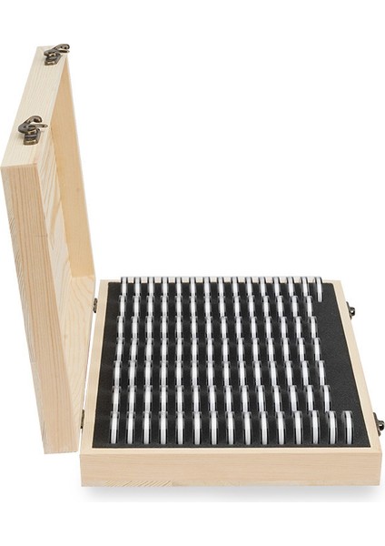 Ahşap Paralar Depolama Kutusu KASASI+100 Izgara Yuvarlak Levha Premium Çam Ahşapla El Işi Olan Sertifikalı Madeni Para Için Dayanıklı ve Uzun Ömür Nem Korumalı (Yurt Dışından) fiyatları