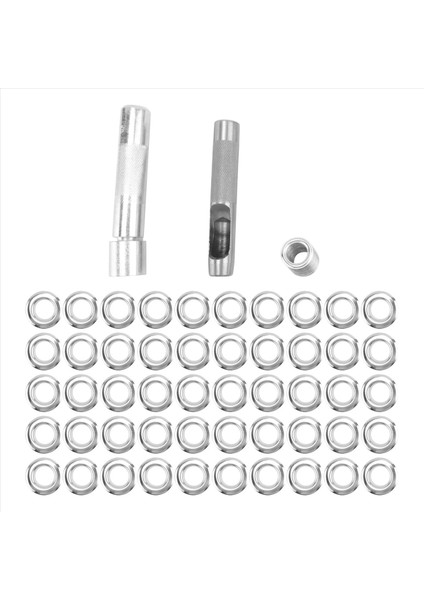 100PCS Yumruk Gromlar ve Branda Tente Çadır Muşamba Onarım Kiti Deliği Sel (Yurt Dışından)