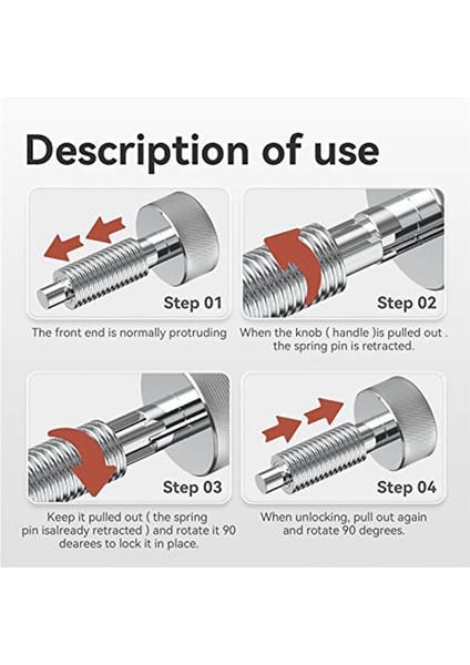 Hızlı Bırakma Pimleri Araçları M6 Geri Çekilebilir Yay Kilitleme Pimleri Için Hal Haddeleme Toolbox 4pcs Için Piston Mandal (Yurt Dışından) fırsatları