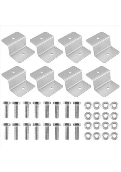 8pcs Güneş Paneli Montaj Braketi Z Stil Alüminyum Alaşım Çatı Desteği Karavan Güneş Sistemi Kurulum Aksesuarları (Yurt Dışından) modelleri
