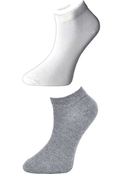 Gri ve Beyaz Kadın Bilek Çorap 9 Çift fiyatları