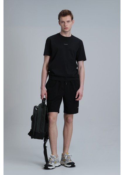 Antony Modern Grafik T- Shirt Siyah fırsatları