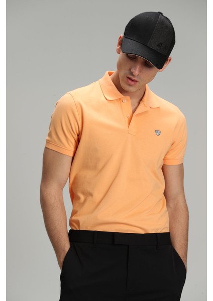 Laon Spor Polo Yaka Erkek Tişört Siyah