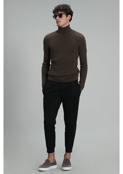 Grant Tam Balıkçı Erkek Kazak Siyah fiyatları