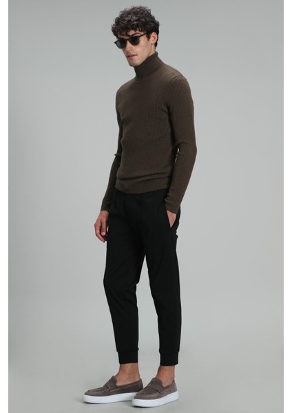 Grant Tam Balıkçı Erkek Kazak Siyah fırsatları