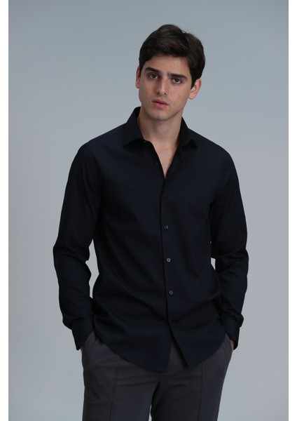 Mega Erkek Basic Gömlek Comfort Fit