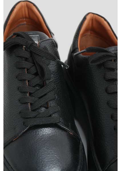 Tommy Erkek Deri Sneaker Ayakkabı Siyah fiyatları