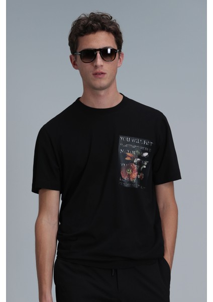 Exotıc Modern Grafik T- Shirt Siyah indirimleri