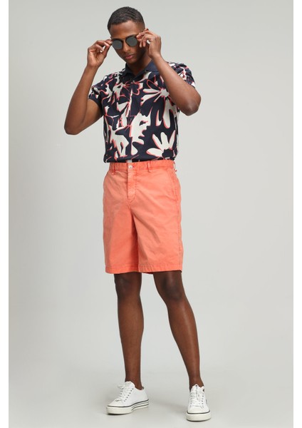 Zegler Spor Erkek Chino Şort Slim Fit Mavi modelleri