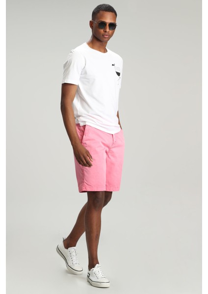 Zegler Spor Erkek Chino Şort Slim Fit Mavi fırsatları