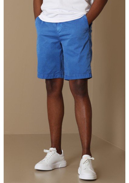 Zegler Spor Erkek Chino Şort Slim Fit Mavi fiyatları