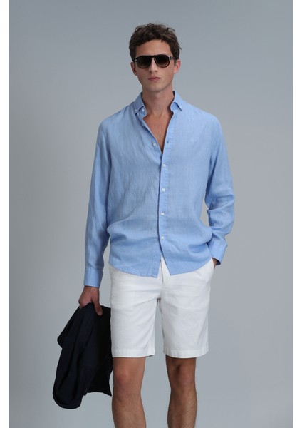 Pitaya Erkek Keten Gömlek Comfort Fit