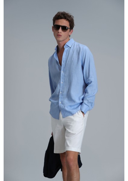 Pitaya Erkek Keten Gömlek Comfort Fit modelleri