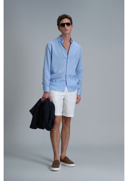 Pitaya Erkek Keten Gömlek Comfort Fit fırsatları