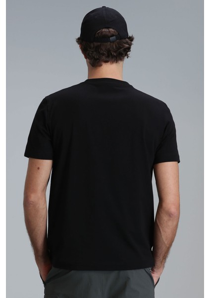 Gold Modern Grafik T- Shirt Siyah