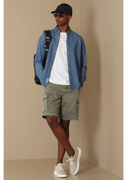 Marel Spor Erkek Chino Şort Slim Fit Bej